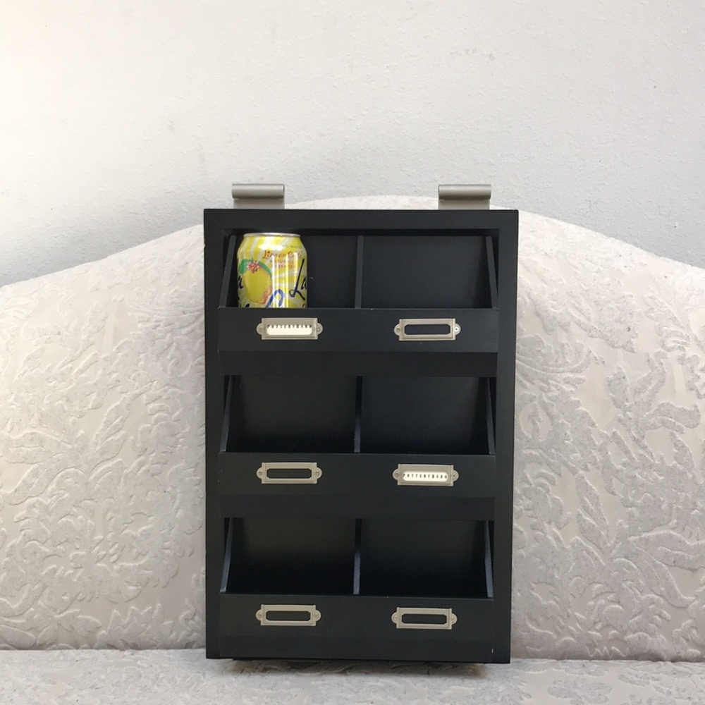 Pottery Barn Black Compact Wall-Mounted Storage Organizer - Picture 7 of 10